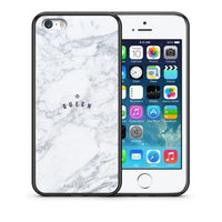 Thumbnail for Θήκη iPhone 5/5s/SE Queen Marble από τη Smartfits με σχέδιο στο πίσω μέρος και μαύρο περίβλημα | iPhone 5/5s/SE Queen Marble case with colorful back and black bezels