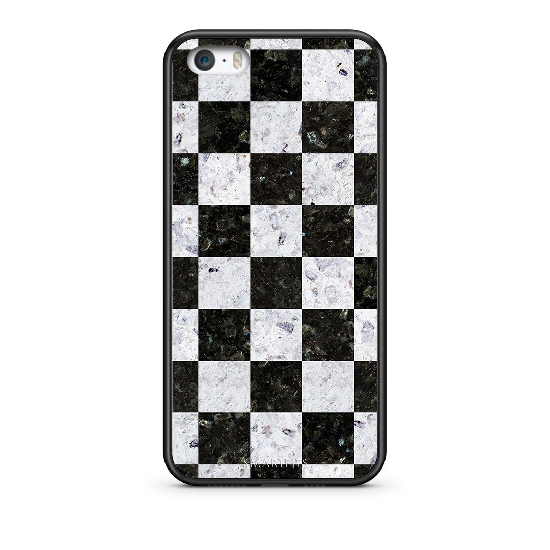 4 - iPhone 5/5s/SE Square Geometric Marble case, cover, bumper
