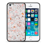 Thumbnail for Θήκη iPhone 5/5s/SE Marble Terrazzo από τη Smartfits με σχέδιο στο πίσω μέρος και μαύρο περίβλημα | iPhone 5/5s/SE Marble Terrazzo case with colorful back and black bezels