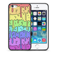 Thumbnail for Θήκη iPhone 5/5s/SE Melting Rainbow από τη Smartfits με σχέδιο στο πίσω μέρος και μαύρο περίβλημα | iPhone 5/5s/SE Melting Rainbow case with colorful back and black bezels