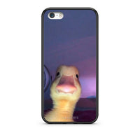Thumbnail for iPhone 5/5s/SE Meme Duck θήκη από τη Smartfits με σχέδιο στο πίσω μέρος και μαύρο περίβλημα | Smartphone case with colorful back and black bezels by Smartfits