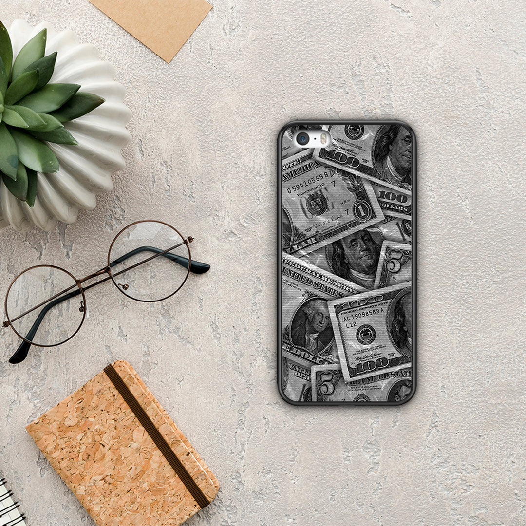 Money Dollars - iPhone 5 / 5s / SE θήκη