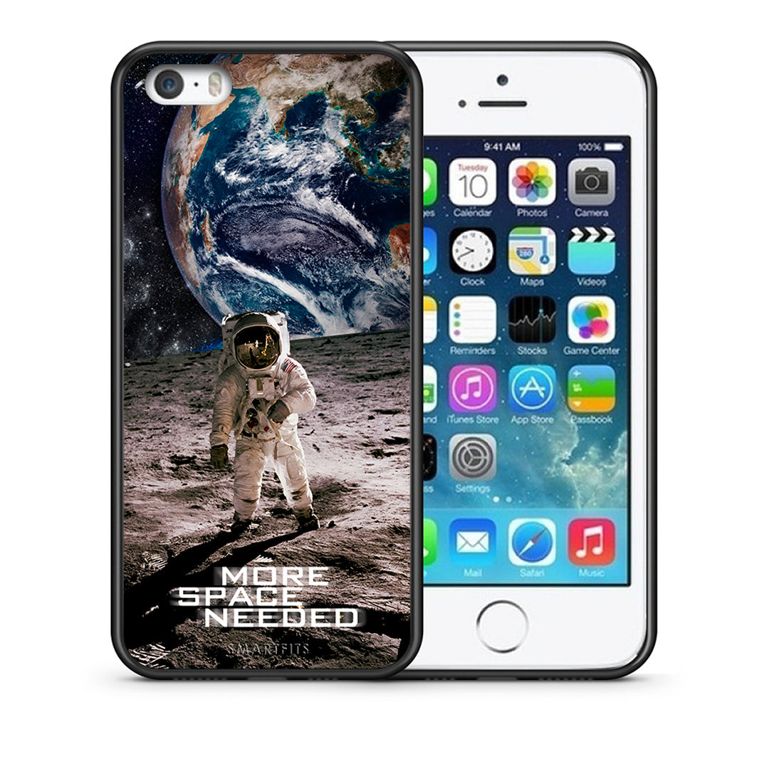 Θήκη iPhone 5/5s/SE More Space από τη Smartfits με σχέδιο στο πίσω μέρος και μαύρο περίβλημα | iPhone 5/5s/SE More Space case with colorful back and black bezels