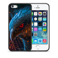 Thumbnail for Θήκη iPhone 5/5s/SE Eagle PopArt από τη Smartfits με σχέδιο στο πίσω μέρος και μαύρο περίβλημα | iPhone 5/5s/SE Eagle PopArt case with colorful back and black bezels
