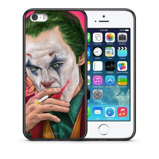 Θήκη iPhone 5/5s/SE JokesOnU PopArt από τη Smartfits με σχέδιο στο πίσω μέρος και μαύρο περίβλημα | iPhone 5/5s/SE JokesOnU PopArt case with colorful back and black bezels