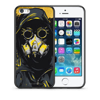 Thumbnail for Θήκη iPhone 5/5s/SE Mask PopArt από τη Smartfits με σχέδιο στο πίσω μέρος και μαύρο περίβλημα | iPhone 5/5s/SE Mask PopArt case with colorful back and black bezels