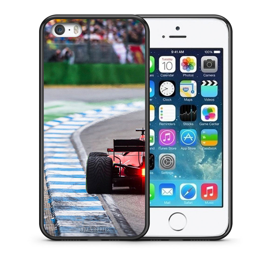 Θήκη iPhone 5/5s/SE Racing Vibes από τη Smartfits με σχέδιο στο πίσω μέρος και μαύρο περίβλημα | iPhone 5/5s/SE Racing Vibes case with colorful back and black bezels