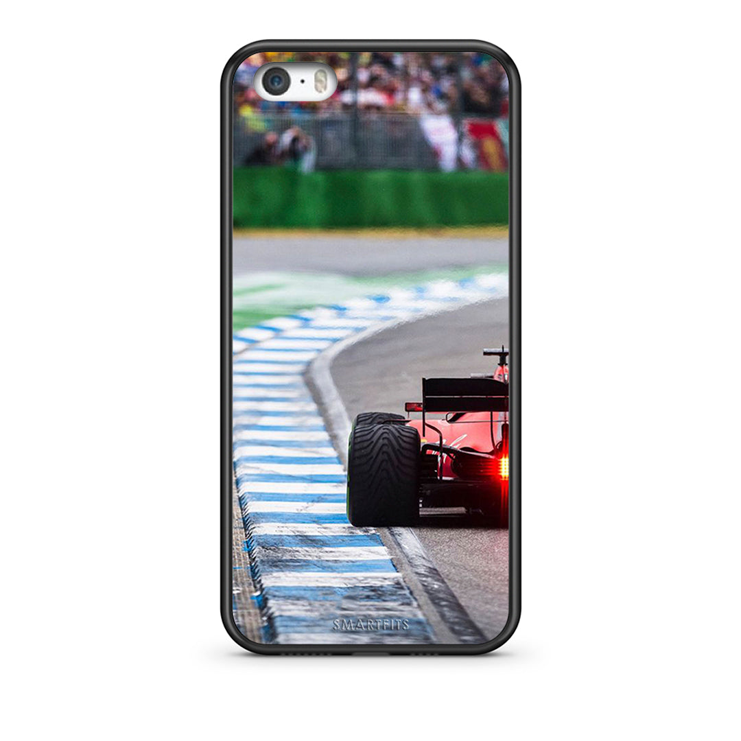 iPhone 5/5s/SE Racing Vibes θήκη από τη Smartfits με σχέδιο στο πίσω μέρος και μαύρο περίβλημα | Smartphone case with colorful back and black bezels by Smartfits