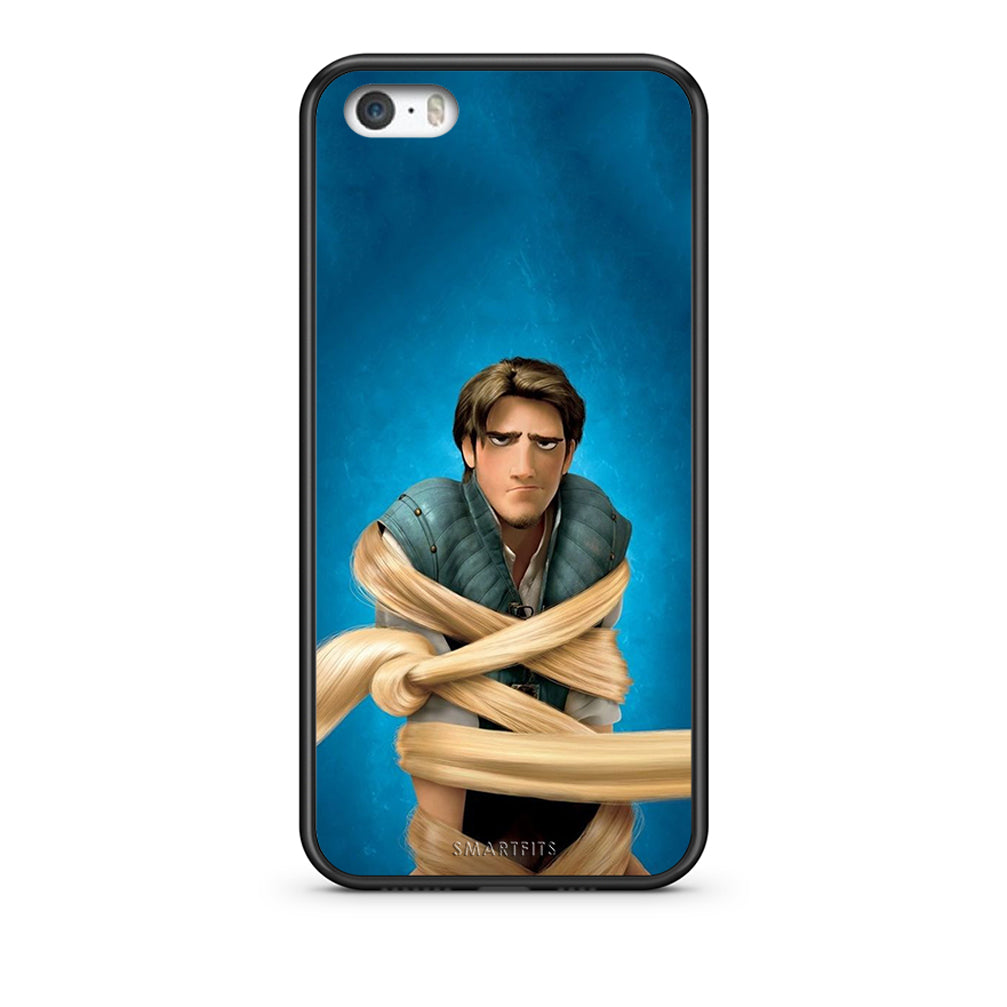 iPhone 5 / 5s / SE Tangled 1 Θήκη Αγίου Βαλεντίνου από τη Smartfits με σχέδιο στο πίσω μέρος και μαύρο περίβλημα | Smartphone case with colorful back and black bezels by Smartfits