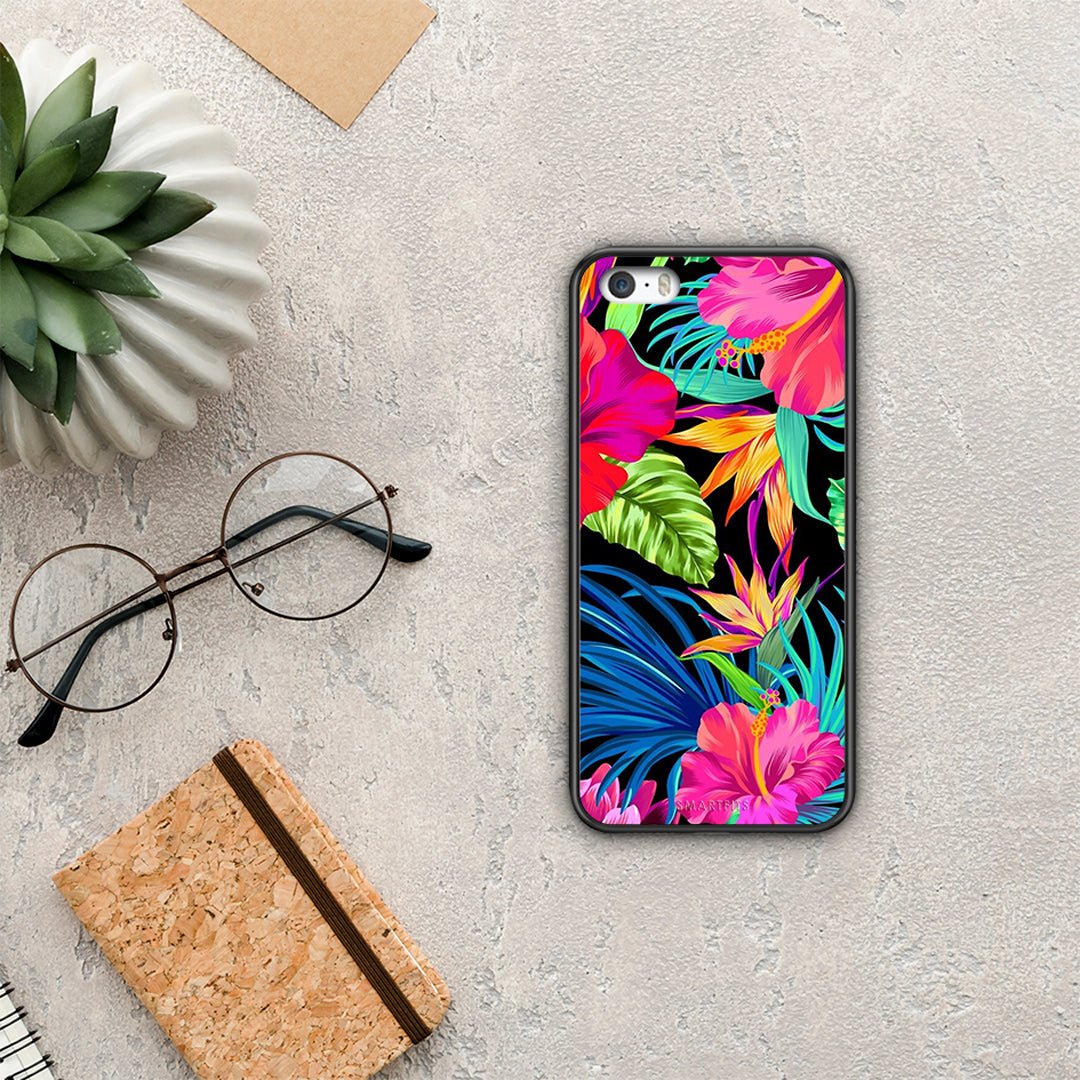 Tropical Flowers - iPhone 5 / 5s / SE θήκη
