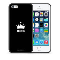 Thumbnail for Θήκη iPhone 5/5s/SE King Valentine από τη Smartfits με σχέδιο στο πίσω μέρος και μαύρο περίβλημα | iPhone 5/5s/SE King Valentine case with colorful back and black bezels