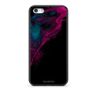 Thumbnail for 4 - iPhone 5/5s/SE Pink Black Watercolor case, cover, bumper