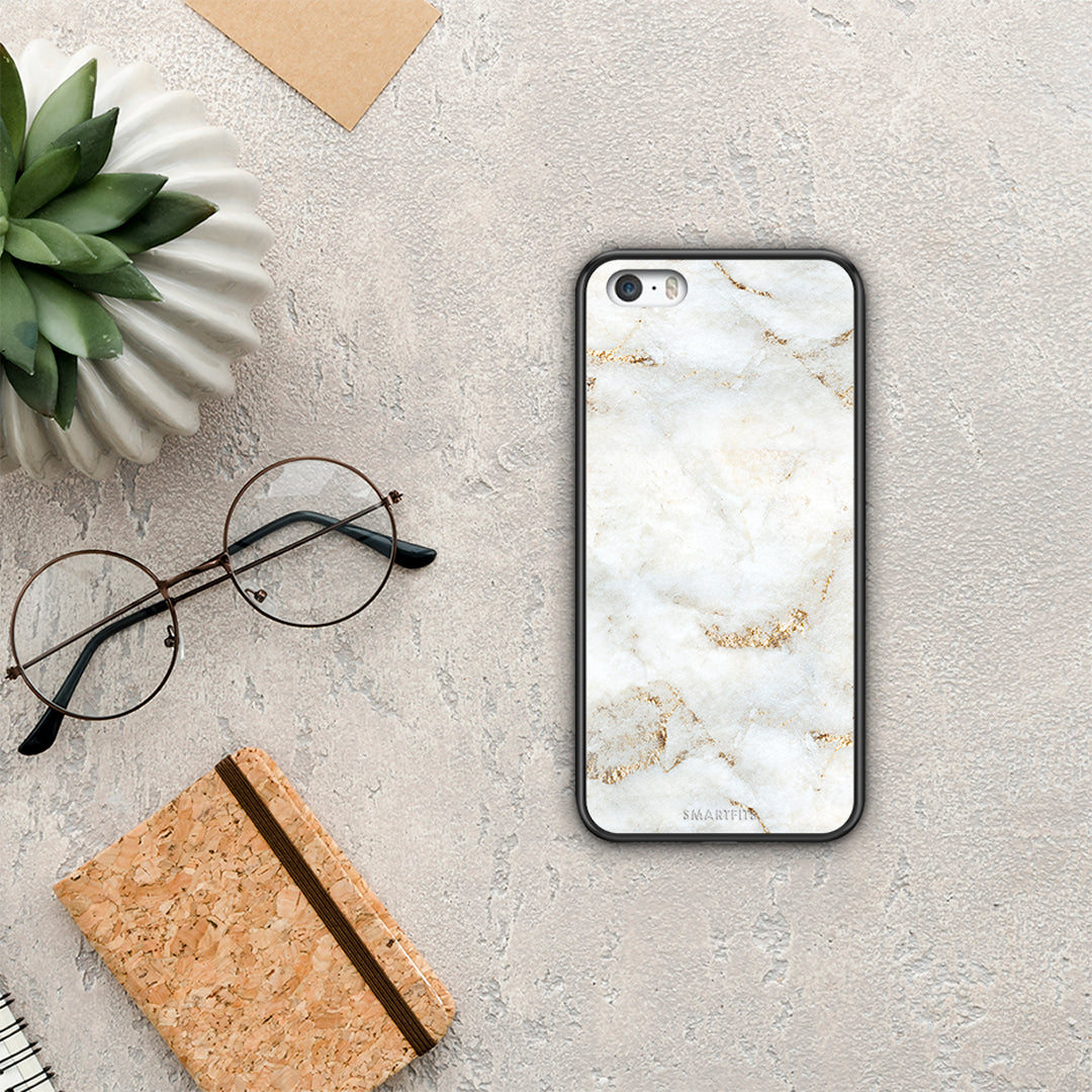 White Gold Marble - iPhone 5 / 5s / SE θήκη