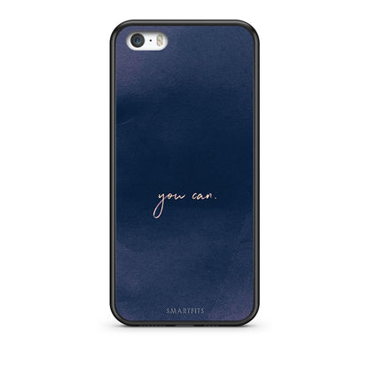 iPhone 5/5s/SE You Can θήκη από τη Smartfits με σχέδιο στο πίσω μέρος και μαύρο περίβλημα | Smartphone case with colorful back and black bezels by Smartfits
