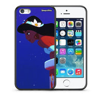 Thumbnail for Θήκη iPhone 5/5s/SE Alladin And Jasmine Love 2 από τη Smartfits με σχέδιο στο πίσω μέρος και μαύρο περίβλημα | iPhone 5/5s/SE Alladin And Jasmine Love 2 case with colorful back and black bezels