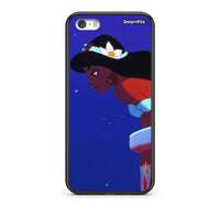 Thumbnail for iPhone 5/5s/SE Alladin And Jasmine Love 2 θήκη από τη Smartfits με σχέδιο στο πίσω μέρος και μαύρο περίβλημα | Smartphone case with colorful back and black bezels by Smartfits
