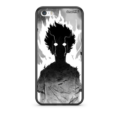 iPhone 5 / 5s / SE Anime Boy Θήκη από τη Smartfits με σχέδιο στο πίσω μέρος και μαύρο περίβλημα | Smartphone case with colorful back and black bezels by Smartfits