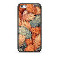 Thumbnail for iPhone 5 / 5s / SE Autumn Leaves Θήκη από τη Smartfits με σχέδιο στο πίσω μέρος και μαύρο περίβλημα | Smartphone case with colorful back and black bezels by Smartfits