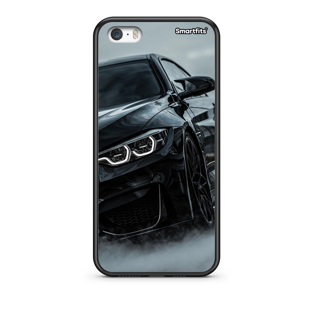 iPhone 5/5s/SE Black BMW θήκη από τη Smartfits με σχέδιο στο πίσω μέρος και μαύρο περίβλημα | Smartphone case with colorful back and black bezels by Smartfits