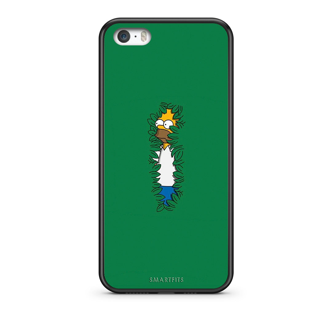 iPhone 5 / 5s / SE Bush Man Θήκη Αγίου Βαλεντίνου από τη Smartfits με σχέδιο στο πίσω μέρος και μαύρο περίβλημα | Smartphone case with colorful back and black bezels by Smartfits
