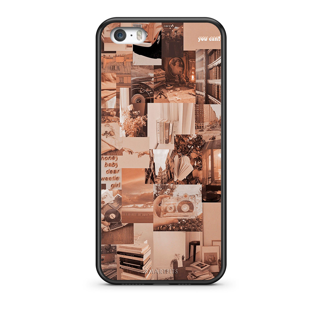iPhone 5 / 5s / SE Collage You Can Θήκη Αγίου Βαλεντίνου από τη Smartfits με σχέδιο στο πίσω μέρος και μαύρο περίβλημα | Smartphone case with colorful back and black bezels by Smartfits