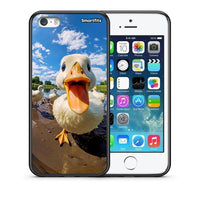 Thumbnail for Θήκη iPhone 5/5s/SE Duck Face από τη Smartfits με σχέδιο στο πίσω μέρος και μαύρο περίβλημα | iPhone 5/5s/SE Duck Face case with colorful back and black bezels
