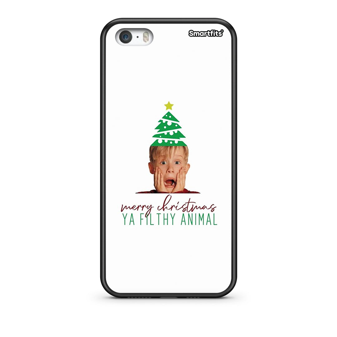 iPhone 5/5s/SE Filthy Animal θήκη από τη Smartfits με σχέδιο στο πίσω μέρος και μαύρο περίβλημα | Smartphone case with colorful back and black bezels by Smartfits