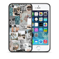 Thumbnail for Θήκη iPhone 5 / 5s / SE Retro Beach Life από τη Smartfits με σχέδιο στο πίσω μέρος και μαύρο περίβλημα | iPhone 5 / 5s / SE Retro Beach Life case with colorful back and black bezels