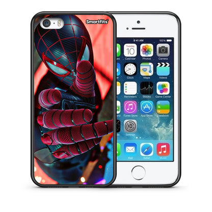Θήκη iPhone 5 / 5s / SE Spider Hand από τη Smartfits με σχέδιο στο πίσω μέρος και μαύρο περίβλημα | iPhone 5 / 5s / SE Spider Hand case with colorful back and black bezels