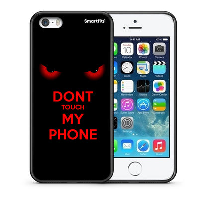 Θήκη iPhone 5 / 5s / SE Touch My Phone από τη Smartfits με σχέδιο στο πίσω μέρος και μαύρο περίβλημα | iPhone 5 / 5s / SE Touch My Phone case with colorful back and black bezels
