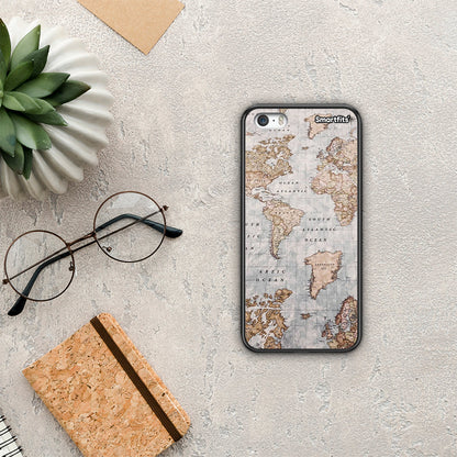 World Map - iPhone 5 / 5s / SE θήκη