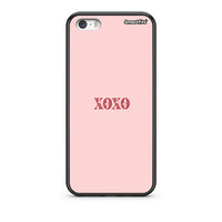 Thumbnail for iPhone 5/5s/SE XOXO Love θήκη από τη Smartfits με σχέδιο στο πίσω μέρος και μαύρο περίβλημα | Smartphone case with colorful back and black bezels by Smartfits