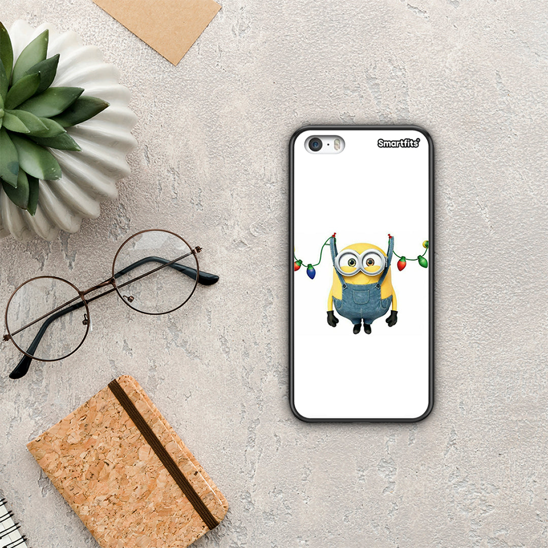 Xmas Minion Lights - iPhone 5 / 5s / SE θήκη