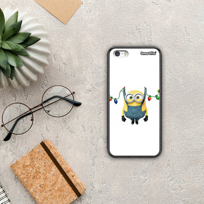 Xmas Minion Lights - iPhone 5 / 5s / SE θήκη