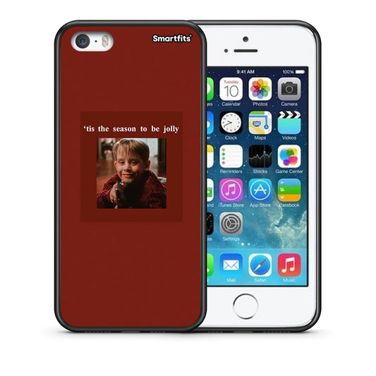 Θήκη iPhone 5/5s/SE Xmas Ultimate Spirit από τη Smartfits με σχέδιο στο πίσω μέρος και μαύρο περίβλημα | iPhone 5/5s/SE Xmas Ultimate Spirit case with colorful back and black bezels
