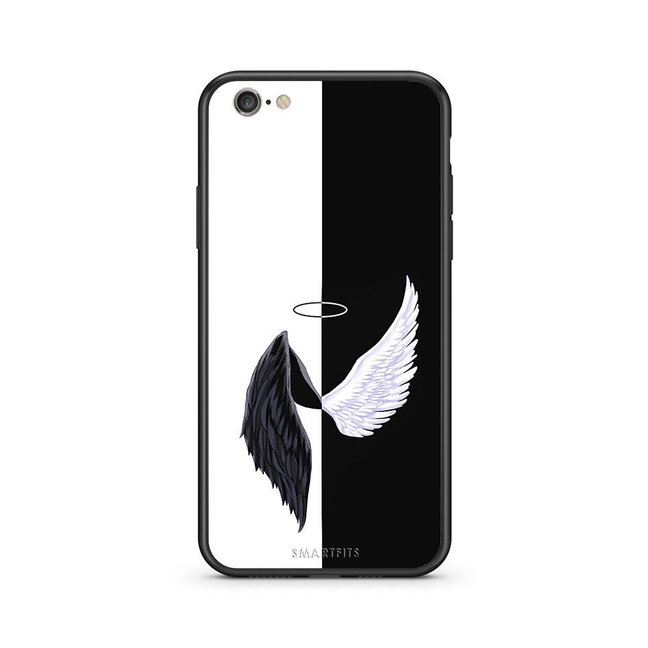 iphone 6 6s Angels Demons θήκη από τη Smartfits με σχέδιο στο πίσω μέρος και μαύρο περίβλημα | Smartphone case with colorful back and black bezels by Smartfits