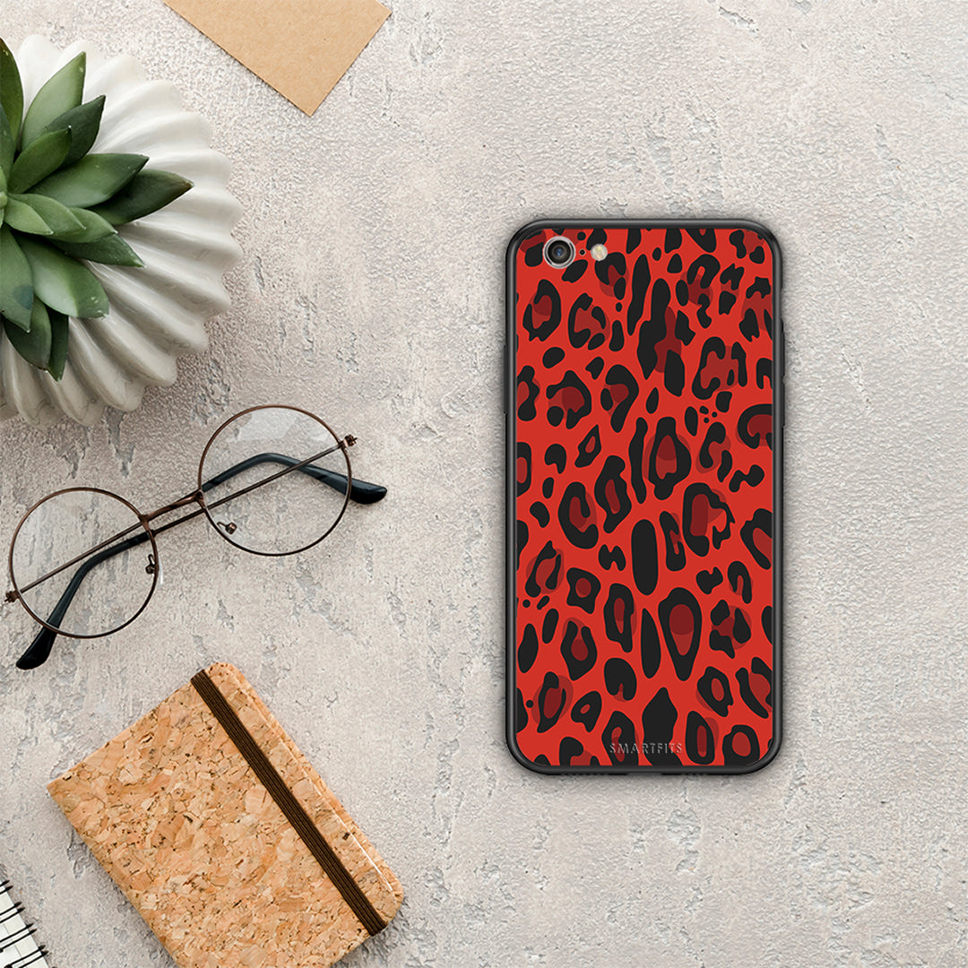 Animal Red Leopard - iPhone 6 / 6s θήκη