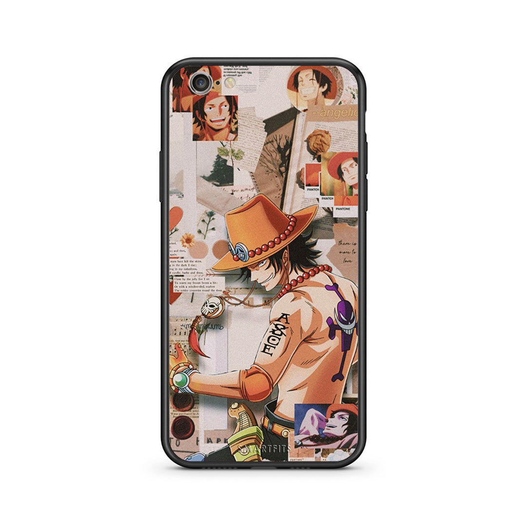 iphone 6 6s Anime Collage θήκη από τη Smartfits με σχέδιο στο πίσω μέρος και μαύρο περίβλημα | Smartphone case with colorful back and black bezels by Smartfits
