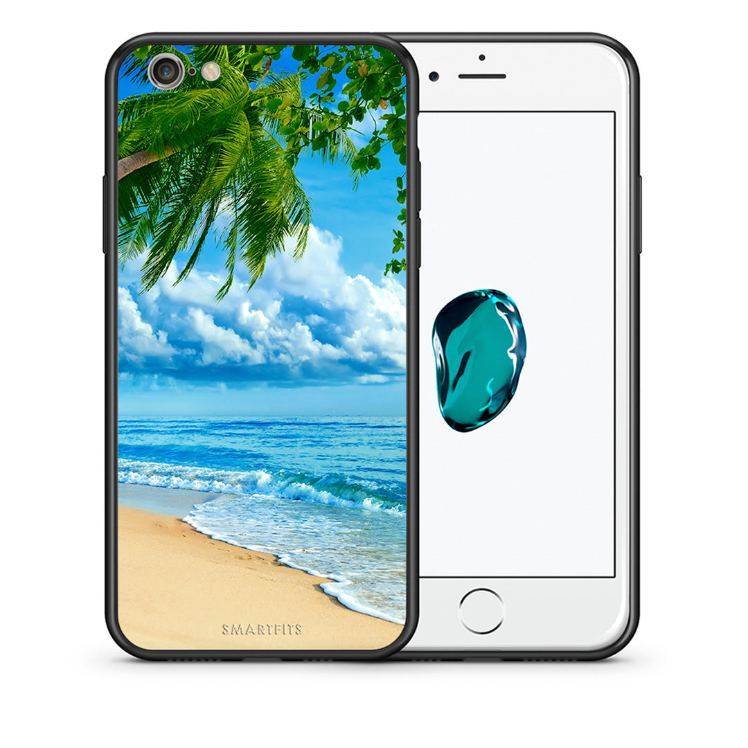 Θήκη iPhone 6 Plus/6s Plus Beautiful Beach από τη Smartfits με σχέδιο στο πίσω μέρος και μαύρο περίβλημα | iPhone 6 Plus/6s Plus Beautiful Beach case with colorful back and black bezels