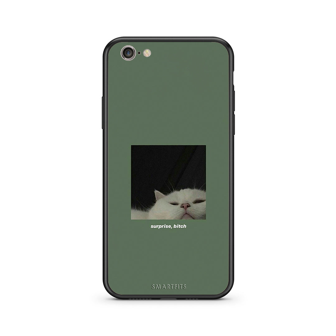 iphone 6 6s Bitch Surprise θήκη από τη Smartfits με σχέδιο στο πίσω μέρος και μαύρο περίβλημα | Smartphone case with colorful back and black bezels by Smartfits