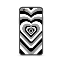 Thumbnail for iphone 6 plus 6s plus Black Hearts θήκη από τη Smartfits με σχέδιο στο πίσω μέρος και μαύρο περίβλημα | Smartphone case with colorful back and black bezels by Smartfits