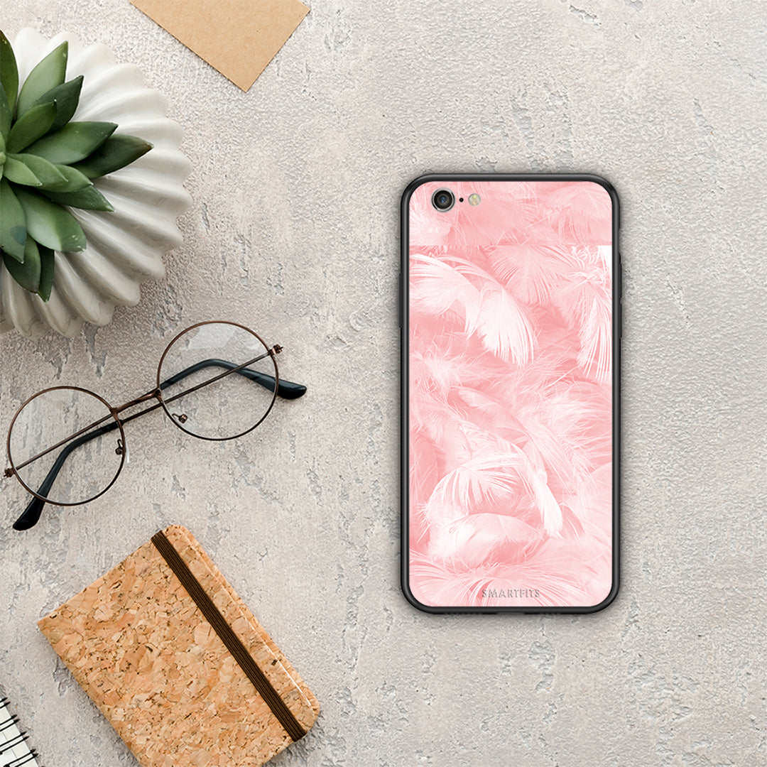 Boho Pink Feather - iPhone 6 Plus / 6s Plus θήκη