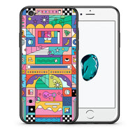 Thumbnail for Θήκη iPhone 7/8/SE 2020 Bubbles Soap από τη Smartfits με σχέδιο στο πίσω μέρος και μαύρο περίβλημα | iPhone 7/8/SE 2020 Bubbles Soap case with colorful back and black bezels