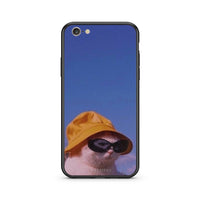 Thumbnail for iPhone 7/8 Cat Diva θήκη από τη Smartfits με σχέδιο στο πίσω μέρος και μαύρο περίβλημα | Smartphone case with colorful back and black bezels by Smartfits