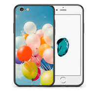 Thumbnail for Θήκη iPhone 6/6s Colorful Balloons από τη Smartfits με σχέδιο στο πίσω μέρος και μαύρο περίβλημα | iPhone 6/6s Colorful Balloons case with colorful back and black bezels