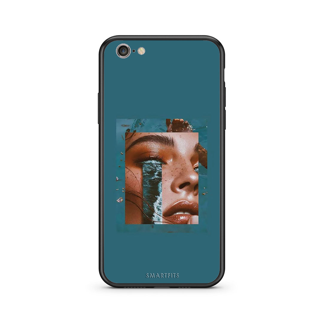 iphone 6 6s Cry An Ocean θήκη από τη Smartfits με σχέδιο στο πίσω μέρος και μαύρο περίβλημα | Smartphone case with colorful back and black bezels by Smartfits