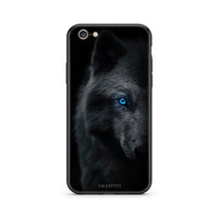Thumbnail for iphone 6 6s Dark Wolf θήκη από τη Smartfits με σχέδιο στο πίσω μέρος και μαύρο περίβλημα | Smartphone case with colorful back and black bezels by Smartfits