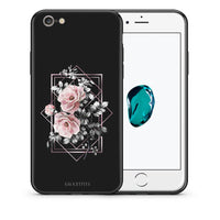 Thumbnail for Θήκη iPhone 6/6s Frame Flower από τη Smartfits με σχέδιο στο πίσω μέρος και μαύρο περίβλημα | iPhone 6/6s Frame Flower case with colorful back and black bezels