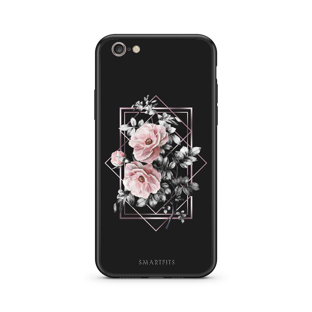 4 - iphone 6 6s Frame Flower case, cover, bumper