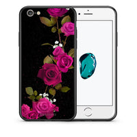 Thumbnail for Θήκη iPhone 7/8/SE 2020 Red Roses Flower από τη Smartfits με σχέδιο στο πίσω μέρος και μαύρο περίβλημα | iPhone 7/8/SE 2020 Red Roses Flower case with colorful back and black bezels